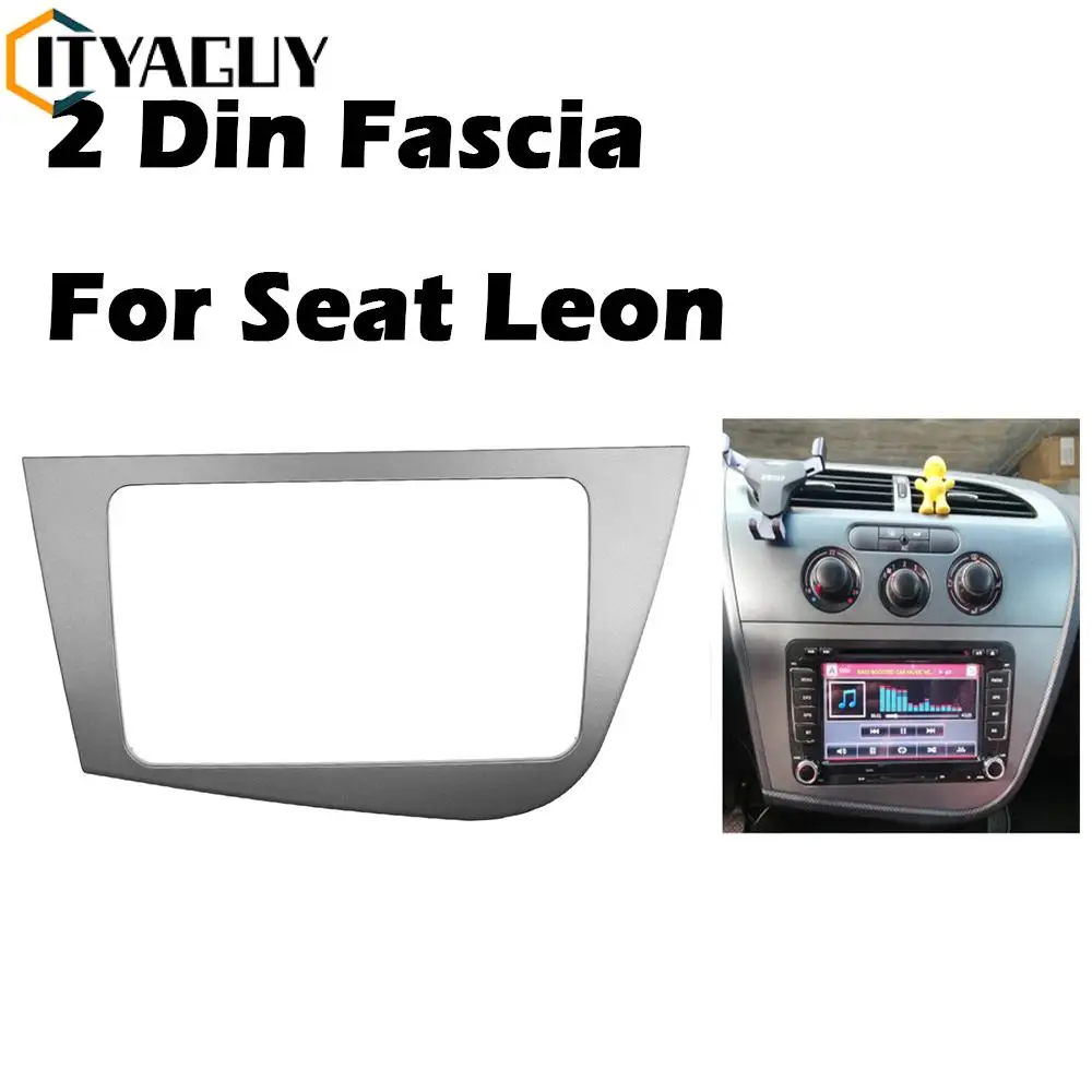 Doppia Fascia 2 Din Per Seat Leon Lhd Radio Gps Stereo Radio Pannello Dash Montaggio Installazione Kit Di Rivestimento Cornice Frontale