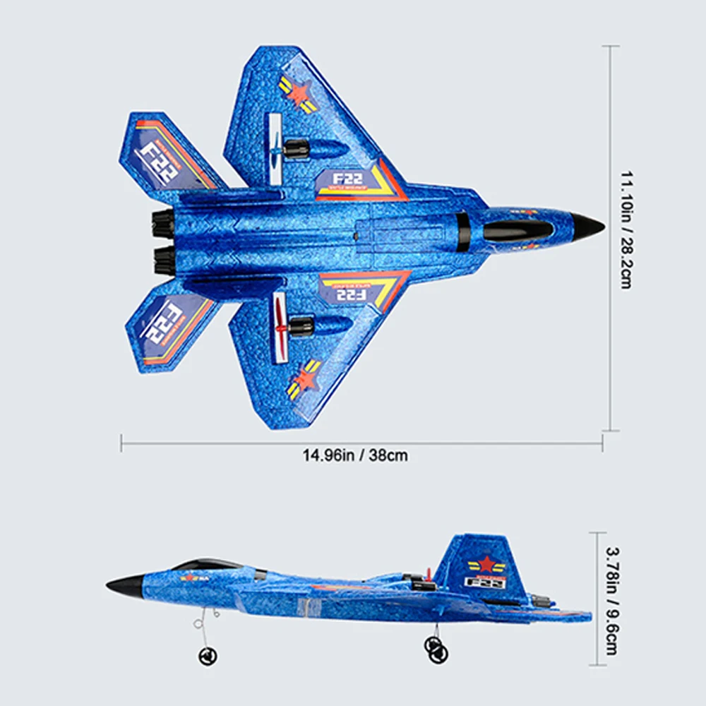 Rc Plane F22 Camouflage Grey Glider 2.4G Remote Radio Control Airples Su-35 Epp Foam Aircraft Su-57 Toys For Children