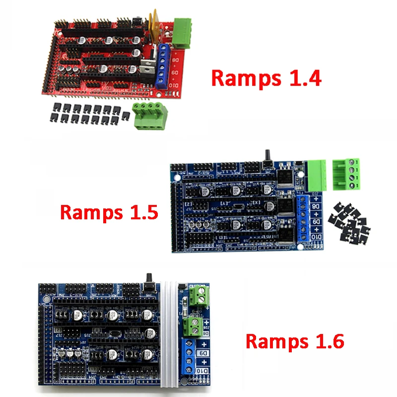 Aokin Ramps 1.4 Controller Ramps 1.6 Scheda Di Controllo Dell'Espansione Con Dissipatore Di Calore Rampe Aggiornate 1.4 / 1.5 Per Stampante 3D Arduino