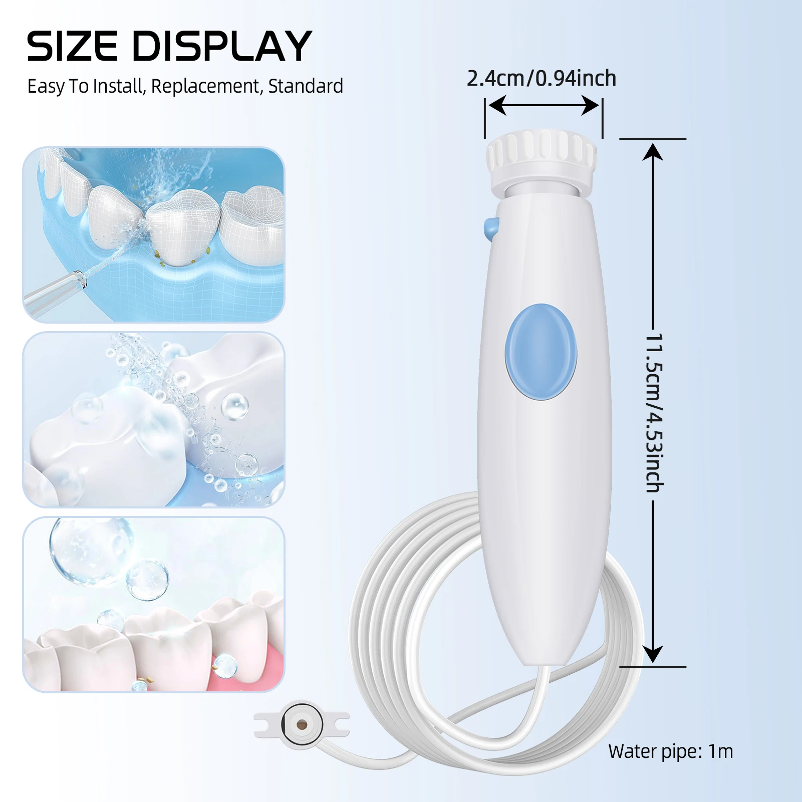 Water Flosser Dental Water Jet Tubo Di Ricambio Maniglia Del Tubo Per Waterpik Wp-100 Wp-900 Irrigador Dental Muslimah!