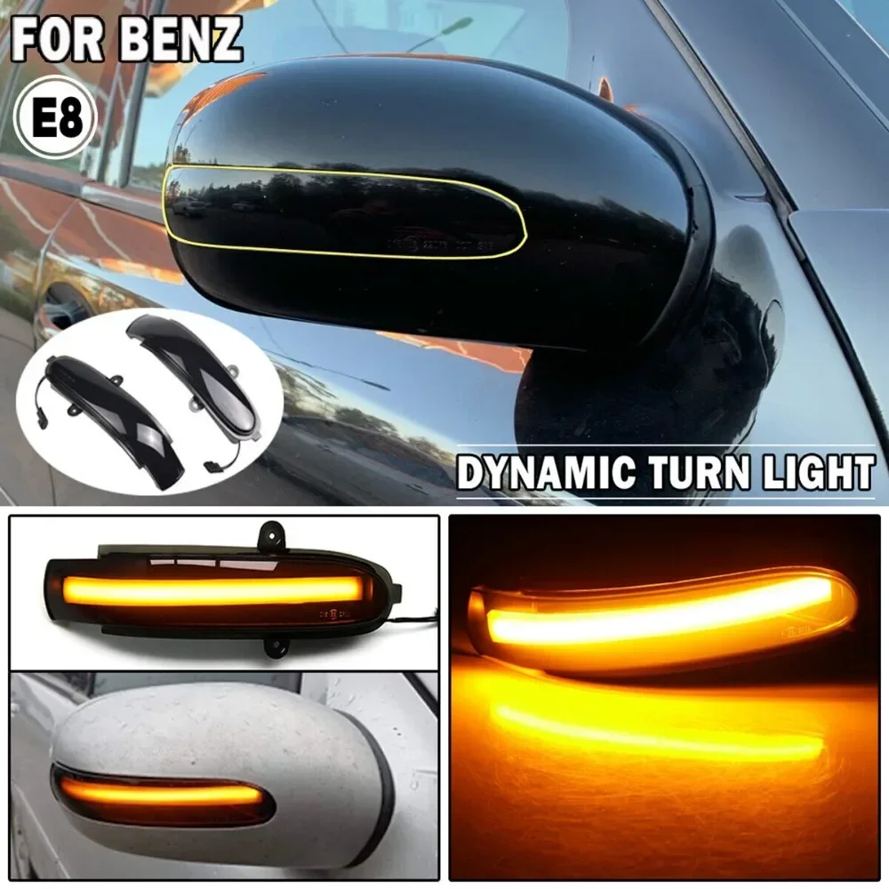 Indicatore Led Specchietto Laterale Dinamico Per Mercedes Benz Classe E W211 S211 2002-2007
