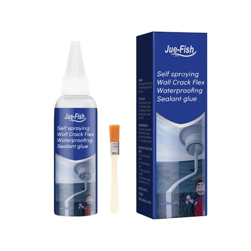 Sigillante Impermeabile Da 100Ml Con Spazzola Per Stuccatura A Parete Colla Per Penetrazione Delle Articolazioni Colle Sigillanti Per Crepe A Parete A
