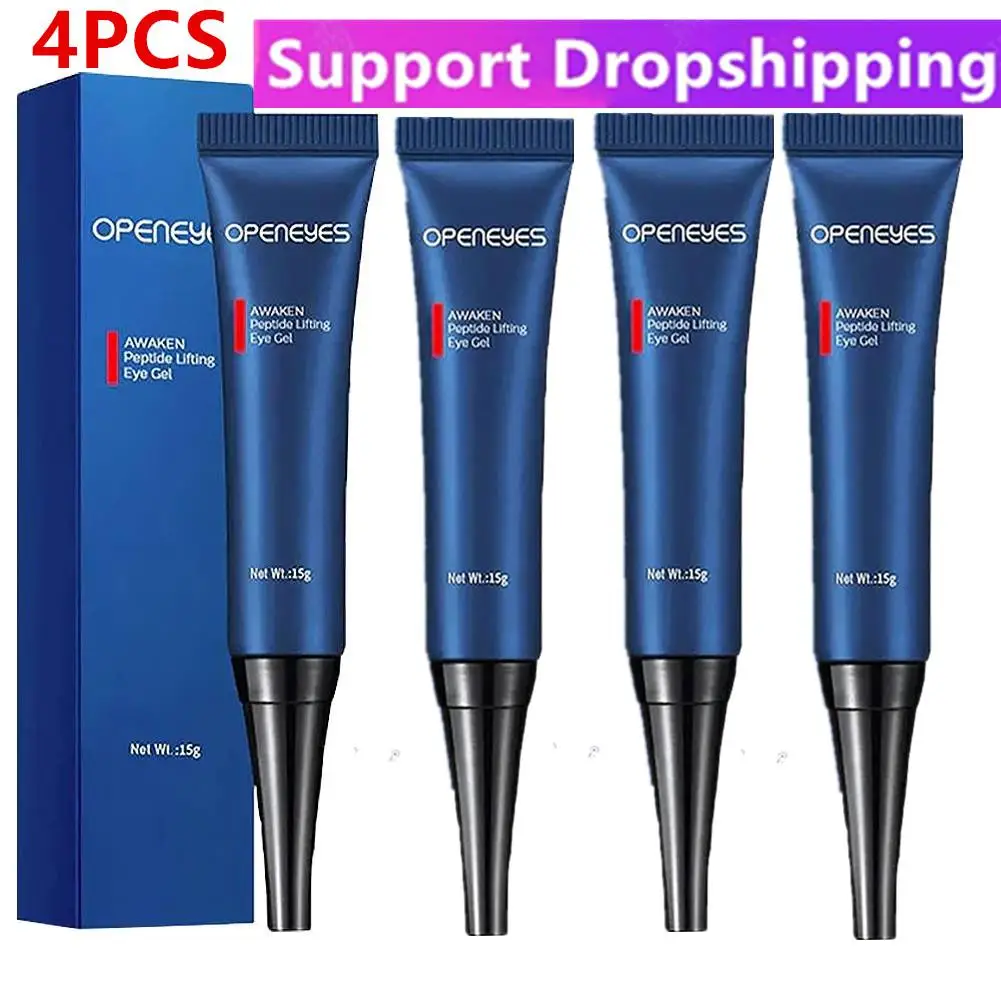 4Pcs Awaken Peptide Lifting Eye Gel Men Eye Cream Idratante Sotto La Crema Per Gli Occhi Per Il Gonfiore Delle Occhiaie Linee Sottili