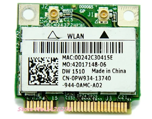 Nuovo Originale Per Broadcom Muslimb Bcm94322 Bcm4322 Half Mini Pci-E 802.11A/B/G/N 300Mbps Wireless Wlan Wifi Wlan Wlan Card