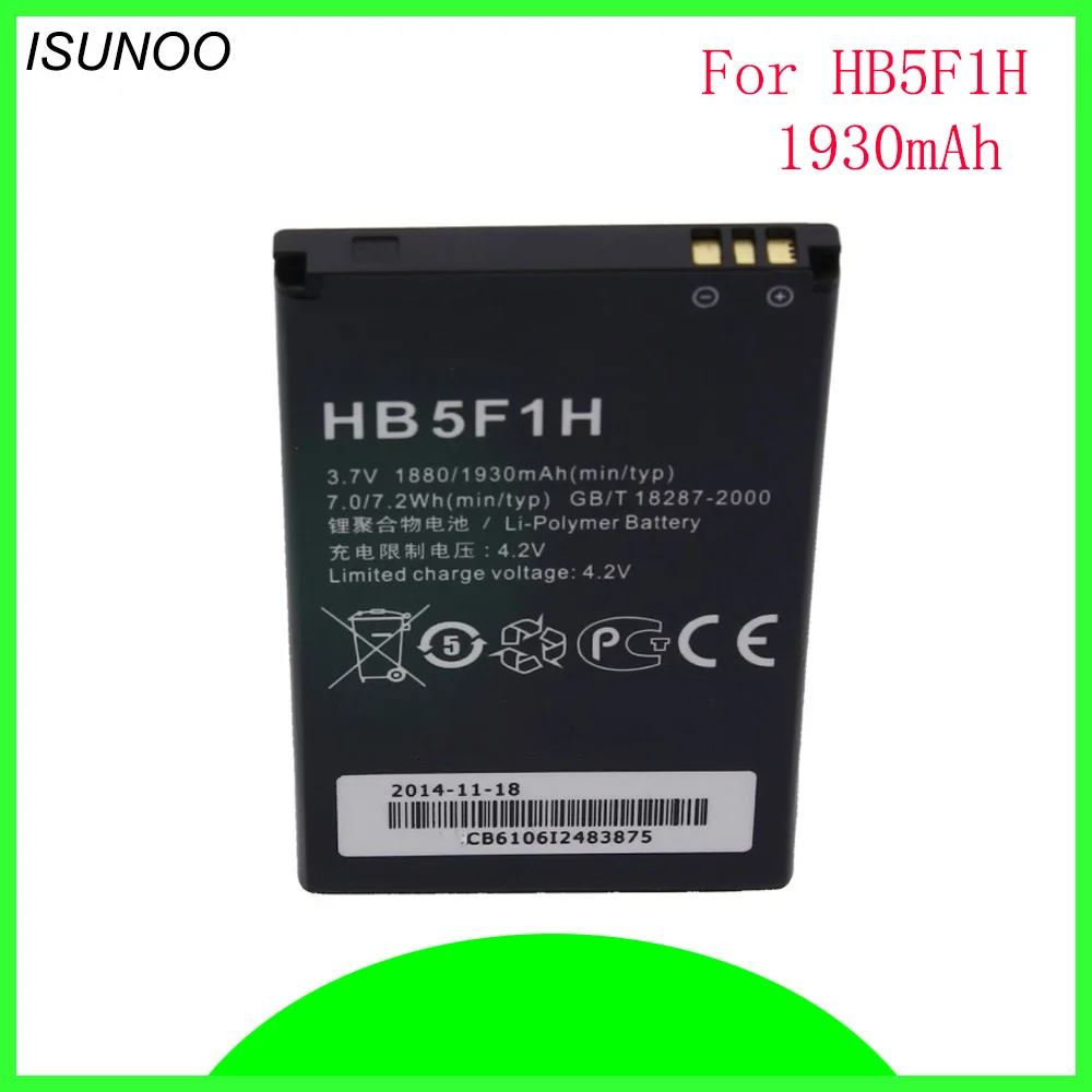 Isunoo Hb5F1H Batteria Per Huawei Honor U8860 1880 Mah Li-Ion Di Ricambio Per Huawei Honor U8860 Glory M886