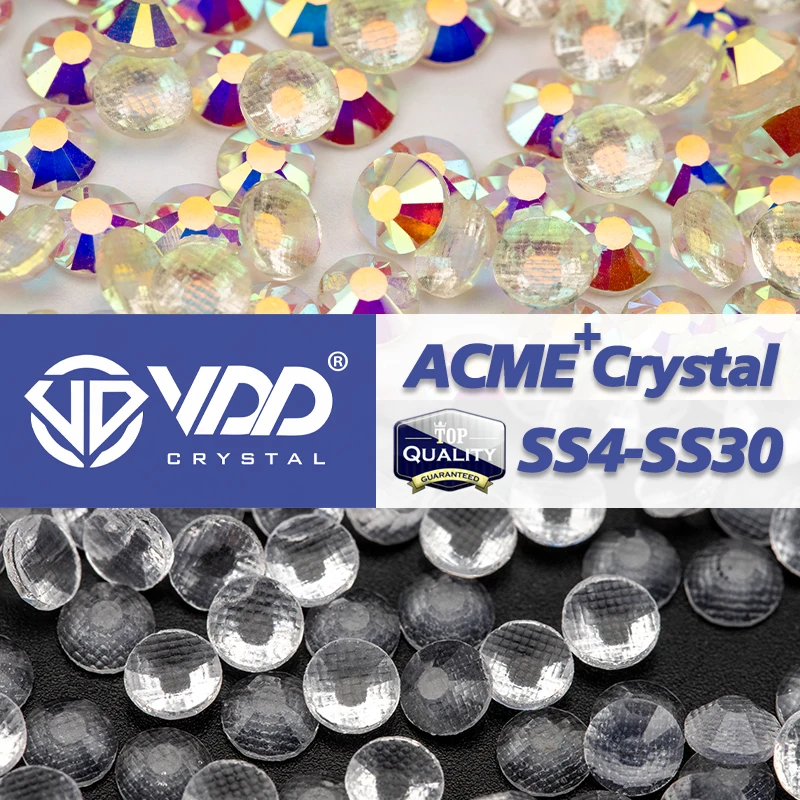 Vdd Crystal Tra Hft/Crystal Hft Aaaaa Vetro Di Alta Qualità Hotfix Strass Cristallo Flatback Strass Glitter Pietre 3D Accessori