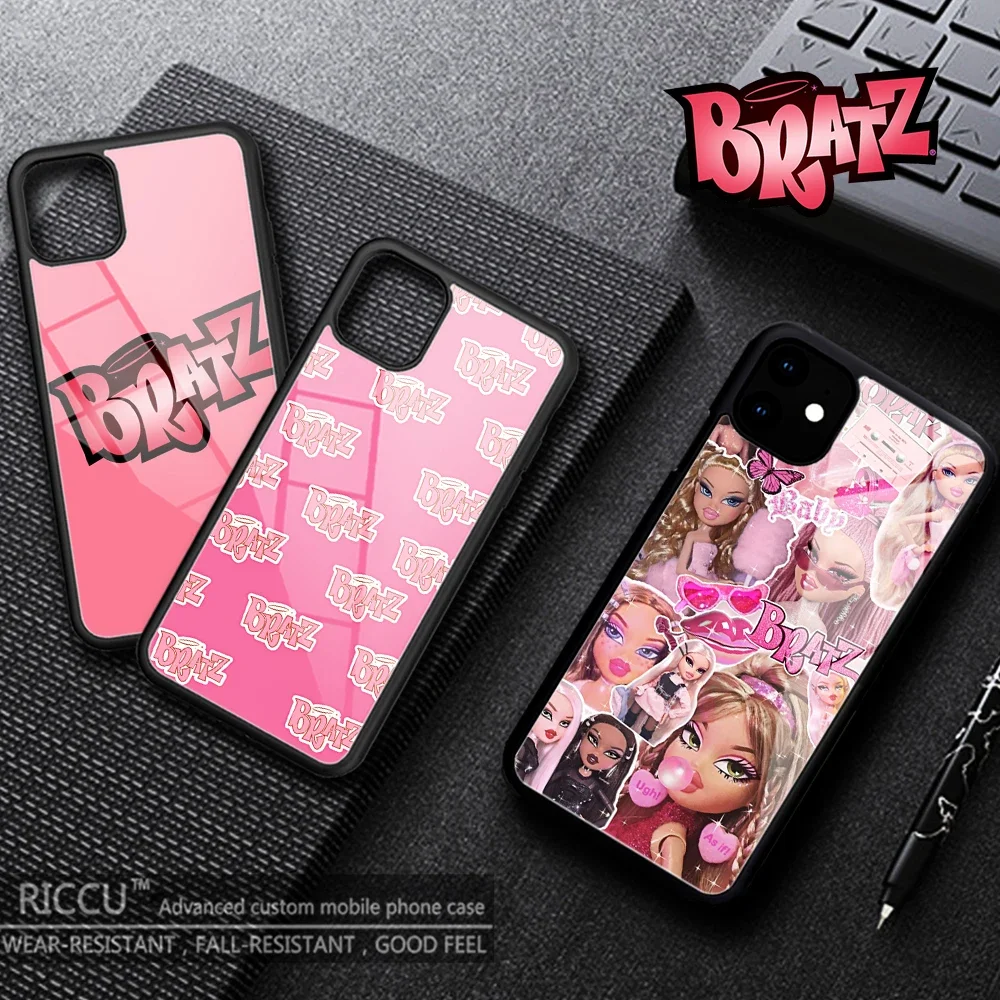Bella Bambola Bratz Cassa Del Telefono In Gomma Per Iphone 15 14 12 11Pro Max Xs 8 7 6S Plus X Xr 12Mini Vendita Calda Bella Bambola Bratz Cover