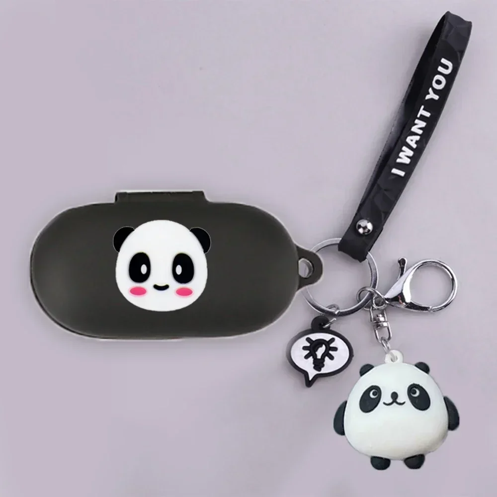 Custodia Panda Carina Per Anker Soundcore Life Note E / Life Custodia A1 Auricolari Con Ciondolo Gatto/Cane/Avocado Cover In Silicone Fundas