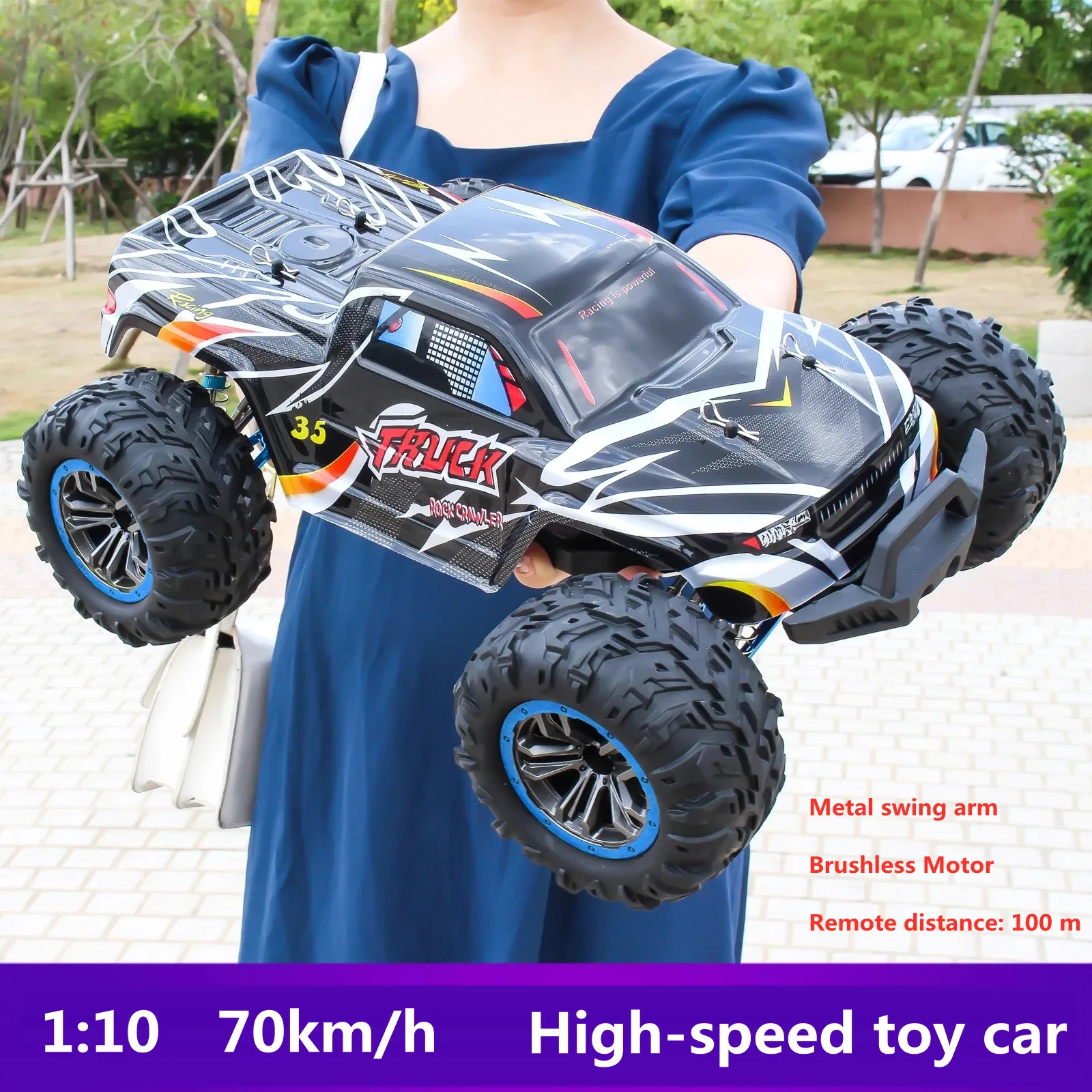 Aggiornamento Rc Car 2.4G 70 Km/H Brushless Motor Racing Car Supersonic Truck Fuoristrada Elettronico Adulti Rc Car Gift