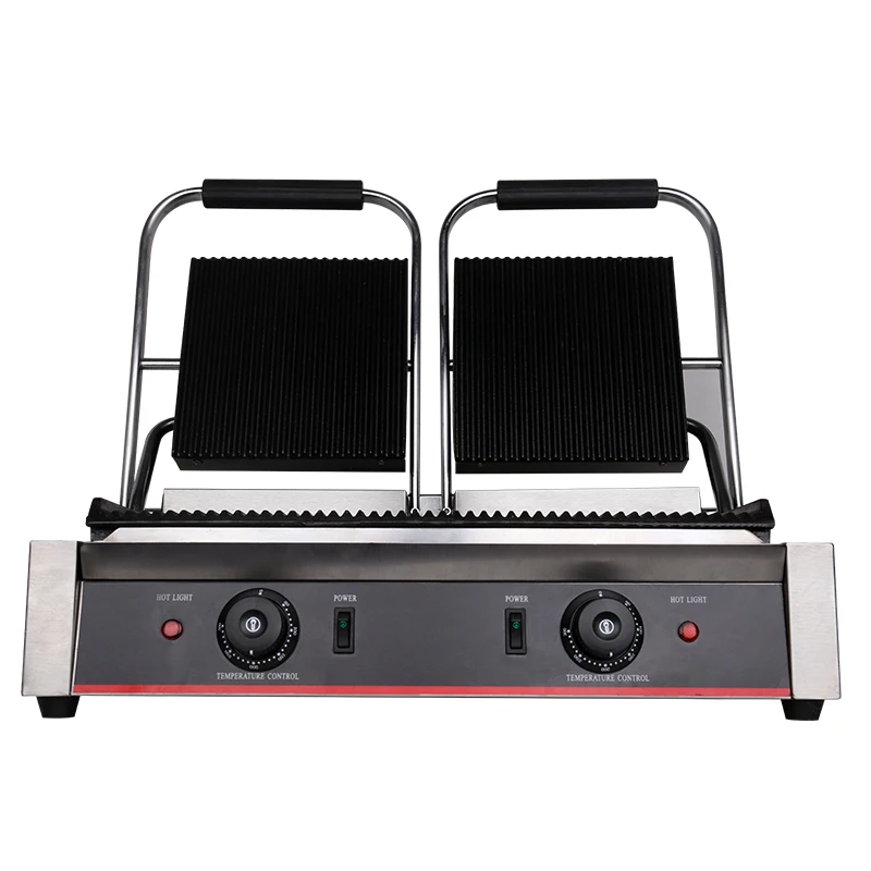 Elettrico Per Uso Professionale Della Banda Di Contattare Griglia Panini Presse Piatti Panino Presse Piatti Eelctric Bistecca Di Contattare Griglia A 