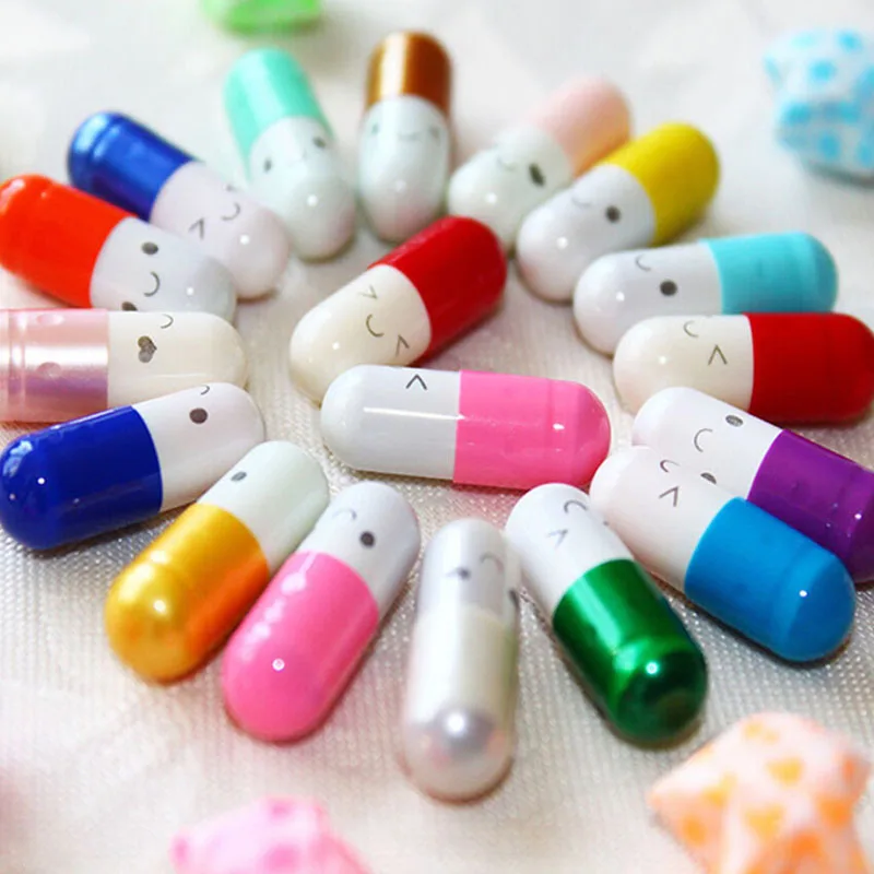 50Pcs Creative Love Pills Rotoli Regalo Pillole Lucky Wishing Bottle Capsule Love Letterhead Cancelleria Buste Di Carta Party Acc