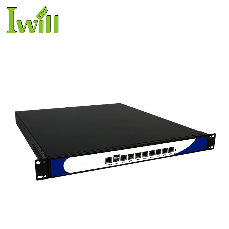 Firewall 1U Da 19 Pollici Pfsense Rack Rack Server Standard Con 6 Porte Lan