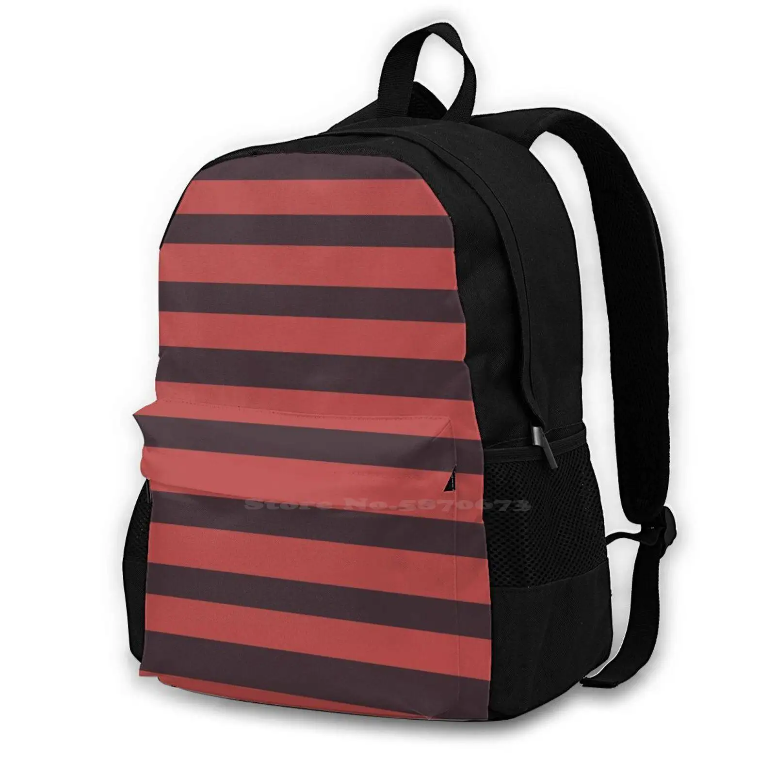 Red Angel Wing B 3D Print Design Zaino Borsa Casual Angel Wing Red Black Angel Wing Angel Simple Cute Soudam