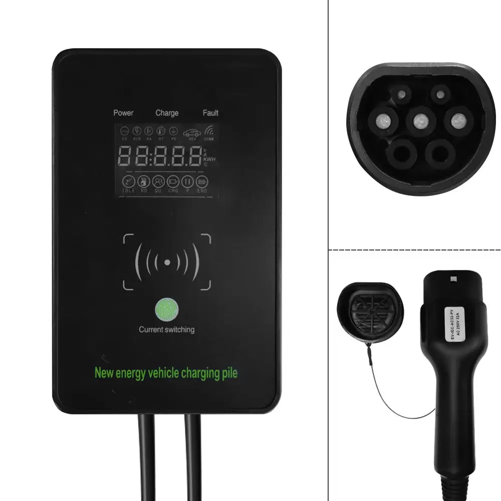 Smart 11Kw Ev Charger Tipo 2 3 Fasi 16A Ev-Charger Home Electric Car Charging Wallbox Station Pila Di Ricarica Ca