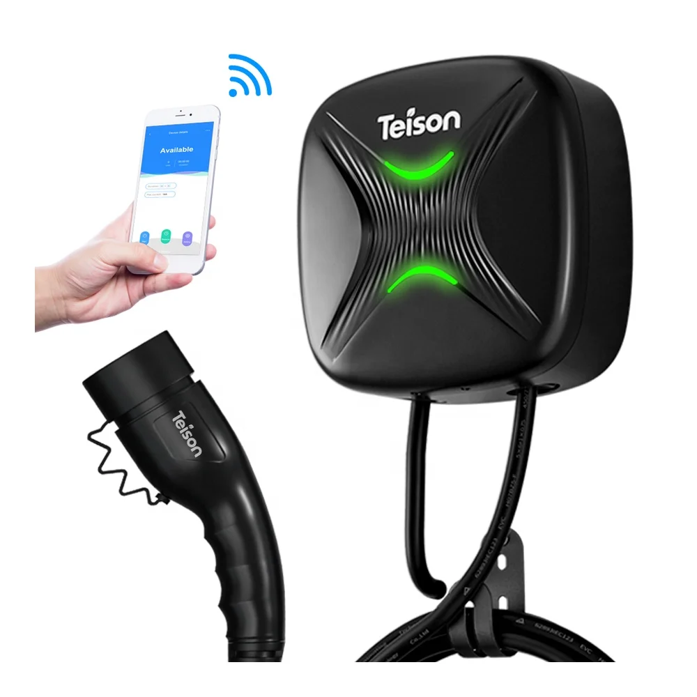 Teison Smart App Wifi 7Kw Ev Wallbox Charger App Per Auto Elettriche