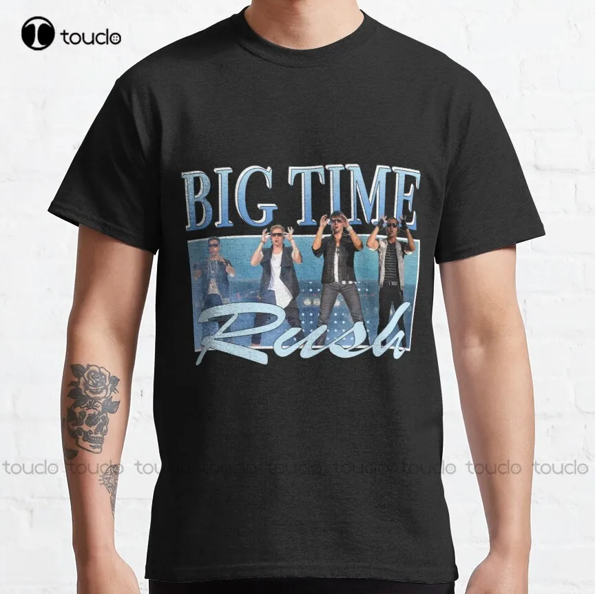 Big Time Rush Retro Band Logo Trending Classic T-Shirt Shirt Dress Crea Il Tuo Design Fashion Tshirt Estate Xs-5Xl Unisex Retro