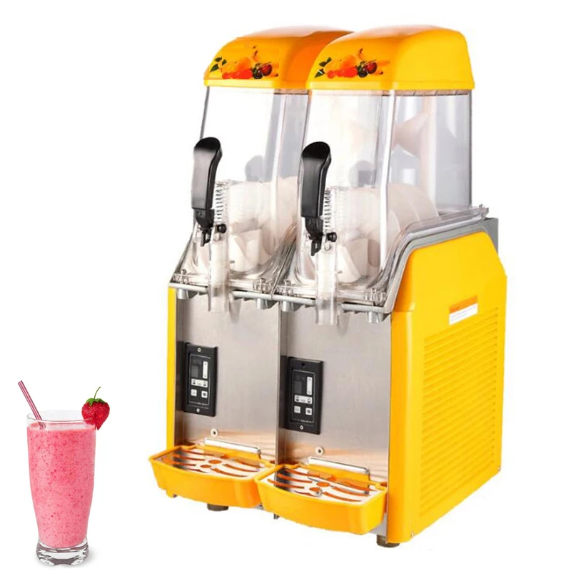 220V Snow Melting Machine Smoothie Frozen Cocktail Snow Melt Mini Slush Slushy Machine Commercial Smoothie Maker