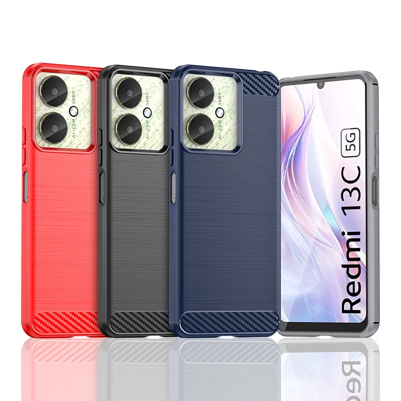 Per Xiaomi Redmi 13C Custodia Redmi 13C 12 Cover Soft Silicone Bumper Shield Custodie Protettive Per Xiaomi Redmi 13C Funda
