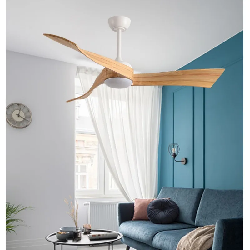 Ventilatore Da Soffitto Da 52 Pollici Con Luce E Telecomando Lama In Legno Motore Cc In Rame Puro A Basso Rumore Ventilador De Techo Spedizione Gratui