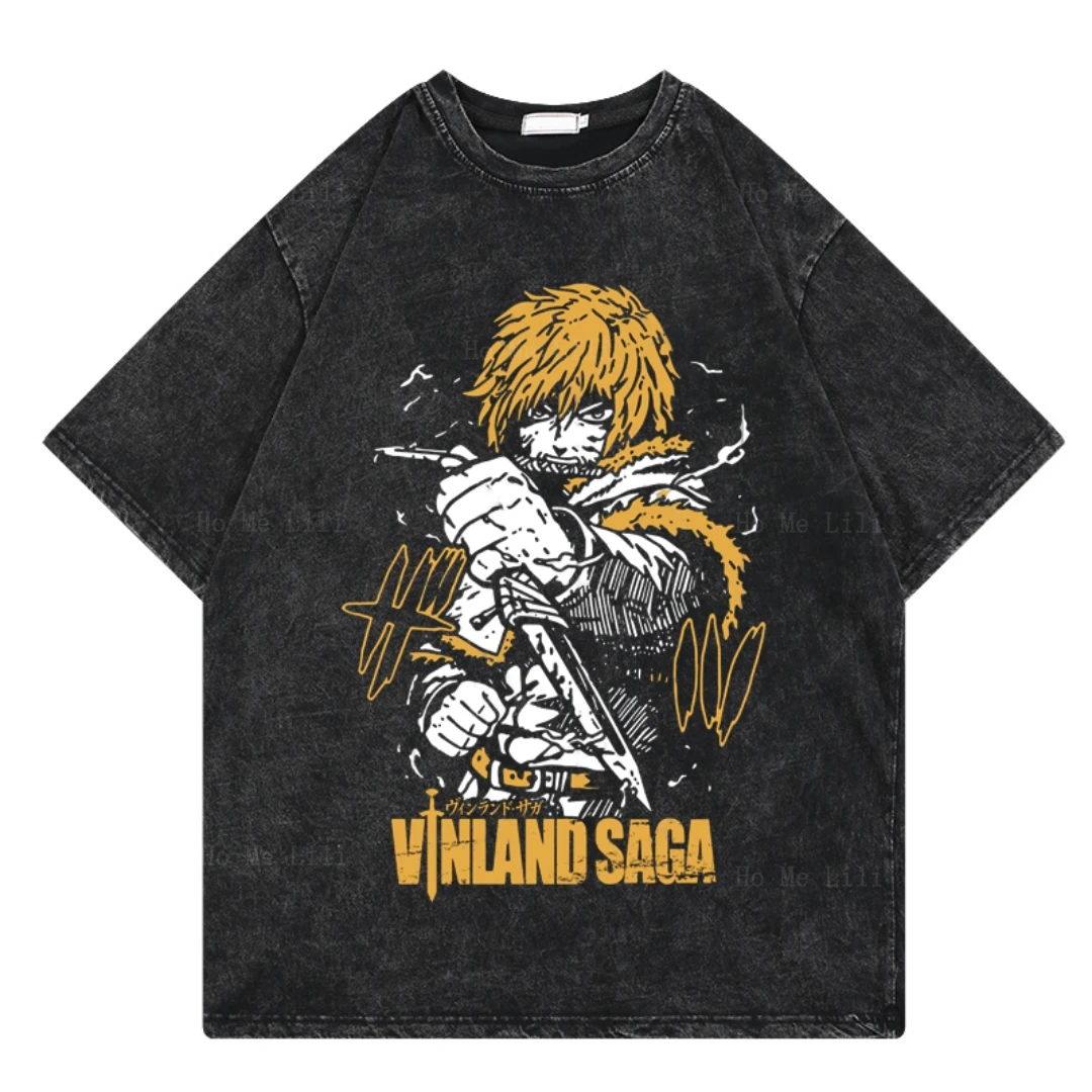 Vinland Saga Japanese Anime Summer Manga Graphic Ladies Print Clothes Maglietta Unisex A Maniche Corte Top Luxury 100% Cotton