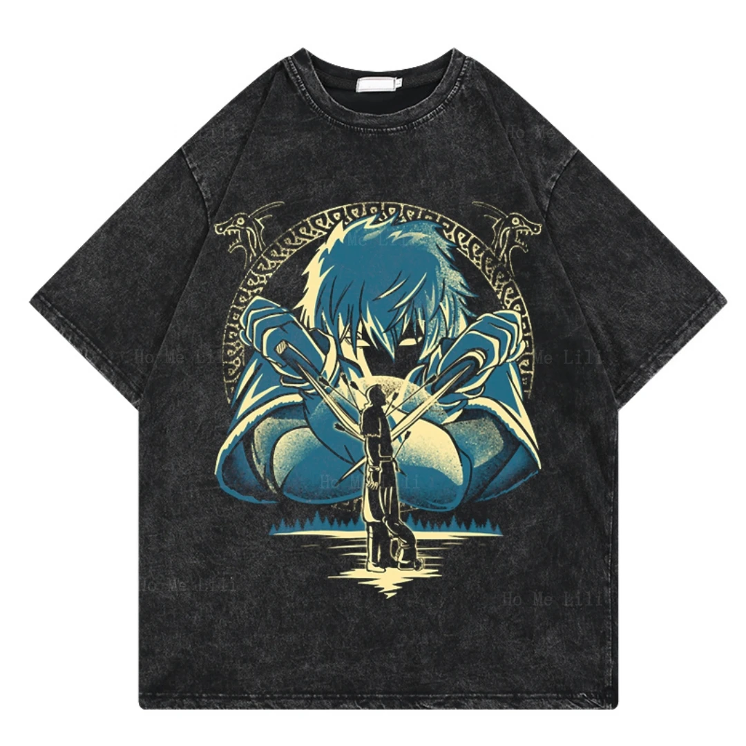 Vinland Saga Japanese Anime Summer Manga Graphic Ladies Print Clothes Maglietta Unisex A Maniche Corte Top Oversize 100% Cotone