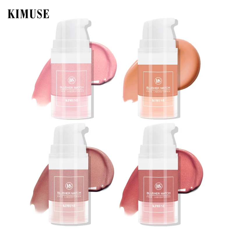 Face Blush Palette Makeup Liquid Blush Cherry Powder Color Peach Moisturizing Face Makeup Rouge Natural Repairing