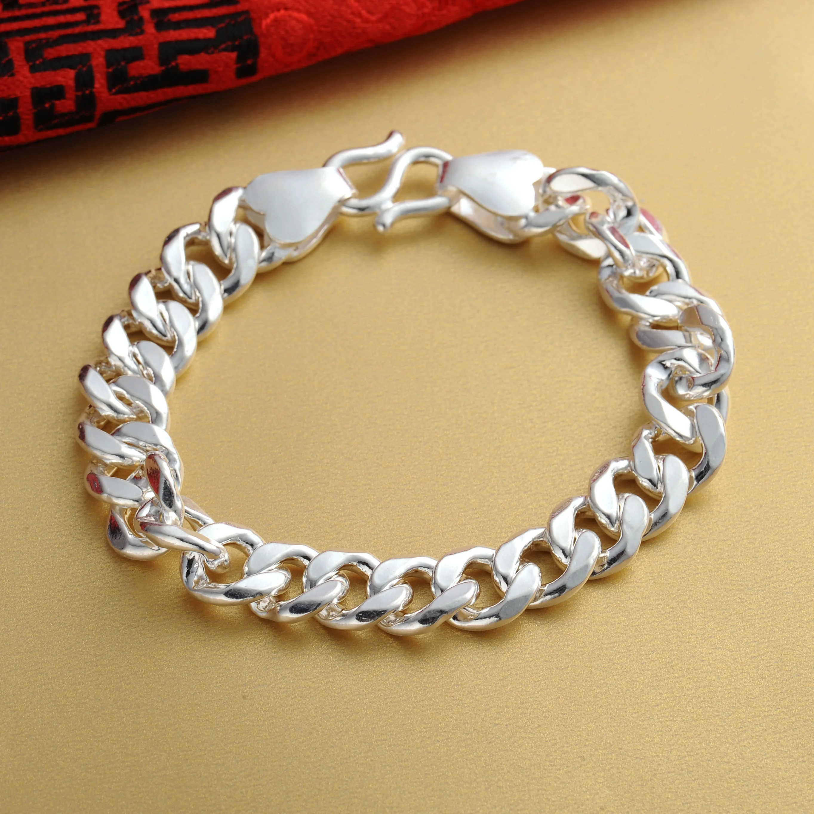 Vero Braccialetto In Argento S999 Bracciale In Argento Sterling S999 Bracciale Da Uomo In Argento Massiccio Con Personalità Prepotente