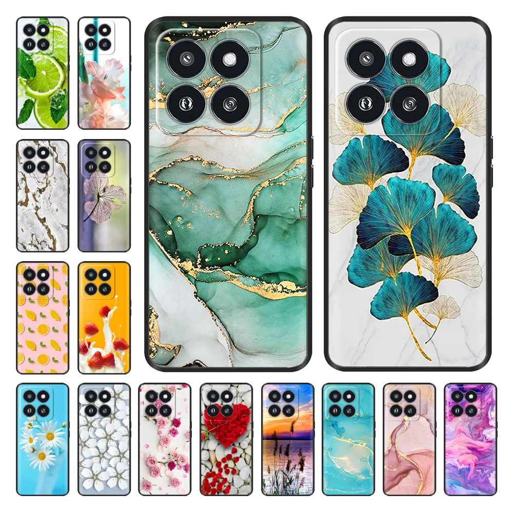 Per Xiaomi 14 Pro Custodia Per Xiaomi 14 13 Pro Cover Posteriore Verniciata In Silicone Nero Morbido Per Xiaomi 14 Pro Mi 14 13 Pro Fundas