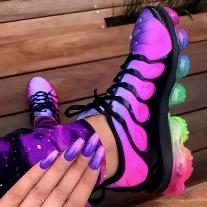 Trend Air Cushion Shoes Women Comfort Mesh Tennis Shoes Woman 2022 New Four Seasons Outdoor Breathable Plus Size Casual Sneakers