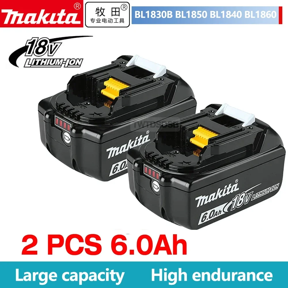 Originale Makita 6Ah/5Ah/3Ah Per Batteria Makita 18V Bl1830B Bl1850B Bl1850 Bl1840 Bl1860 Bl1815 Batteria Al Litio Di Ricambio