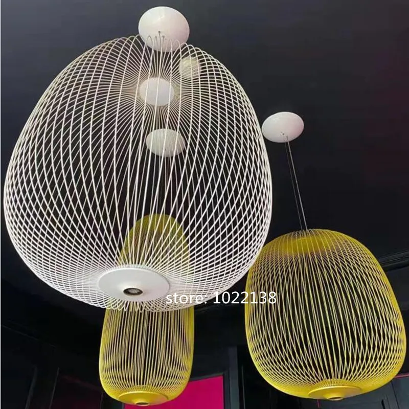 Modern Foscarini Raggi Lampada A Sospensione Sala Da Pranzo Bar Kitchen Island Birdcage Light Lampada Di Design Italiano Apparecchio Di Illuminazione 