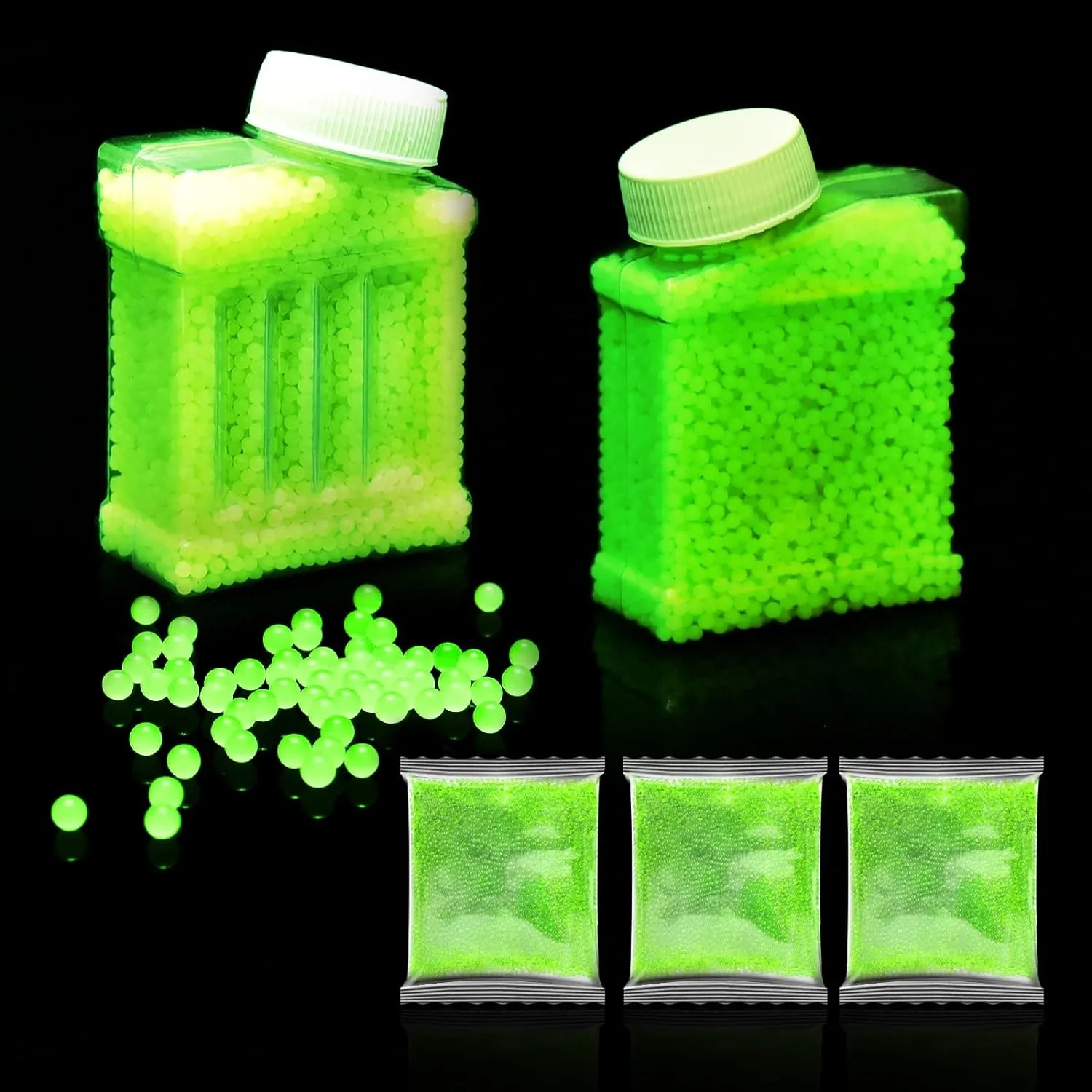Luminoso Blaster Water Bullet Bead Glow In The Dark Gel Ammo Fluorescenza, Fit Gel Ball Blaster Fluorspar Decorazione Floreale Per La Casa