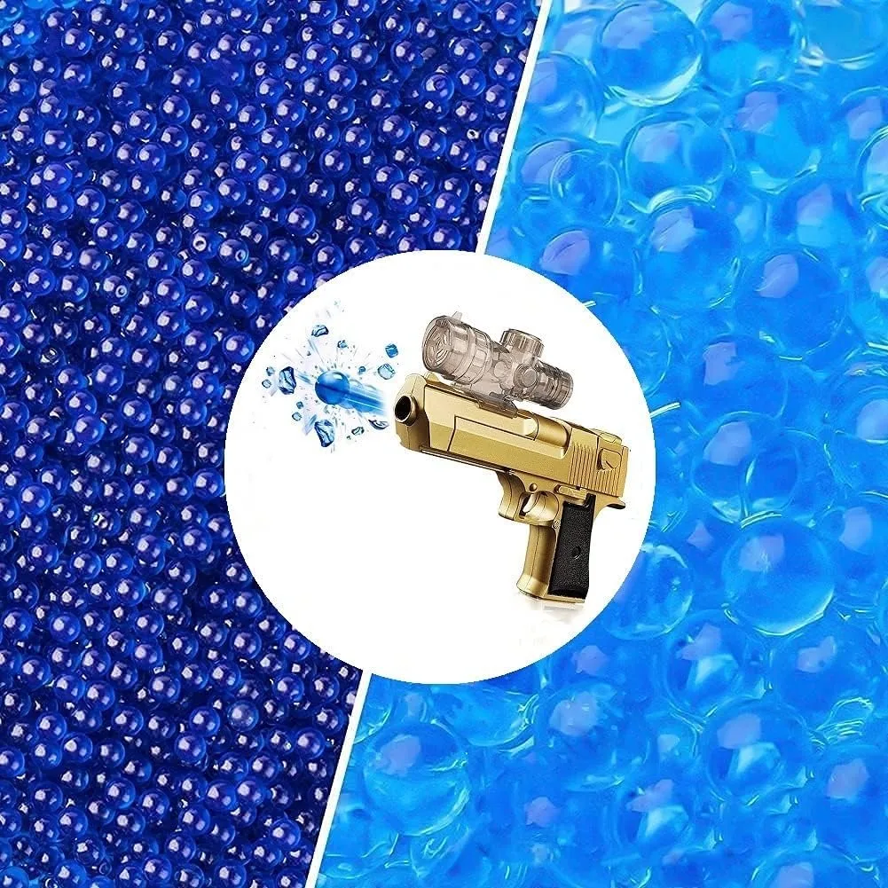 Gel Water Blaster Ammo Splat Gun Refill (7-8Mm,6 Confezioni), Proiettili Blaster, Compatibile Con Gel Water Beads Gun Splatrball Orange