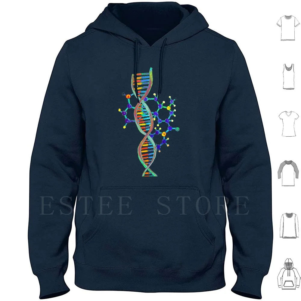 Lsd Lsd Dna Dna Felpe Con Cappuccio Manica Lunga Dna Lsd Psichedelico Allucinogeno Allucinogeno Trippy Colorato Sonic Crick