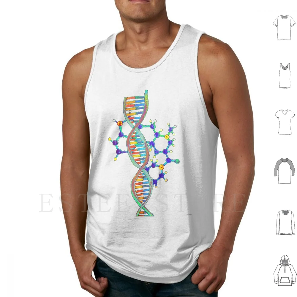 Lsd Lsd Dna Dna Canotte Canottiera Senza Maniche Dna Lsd Psichedelico Allucinogeno Allucinogeno Trippy Colorato Sonic Crick