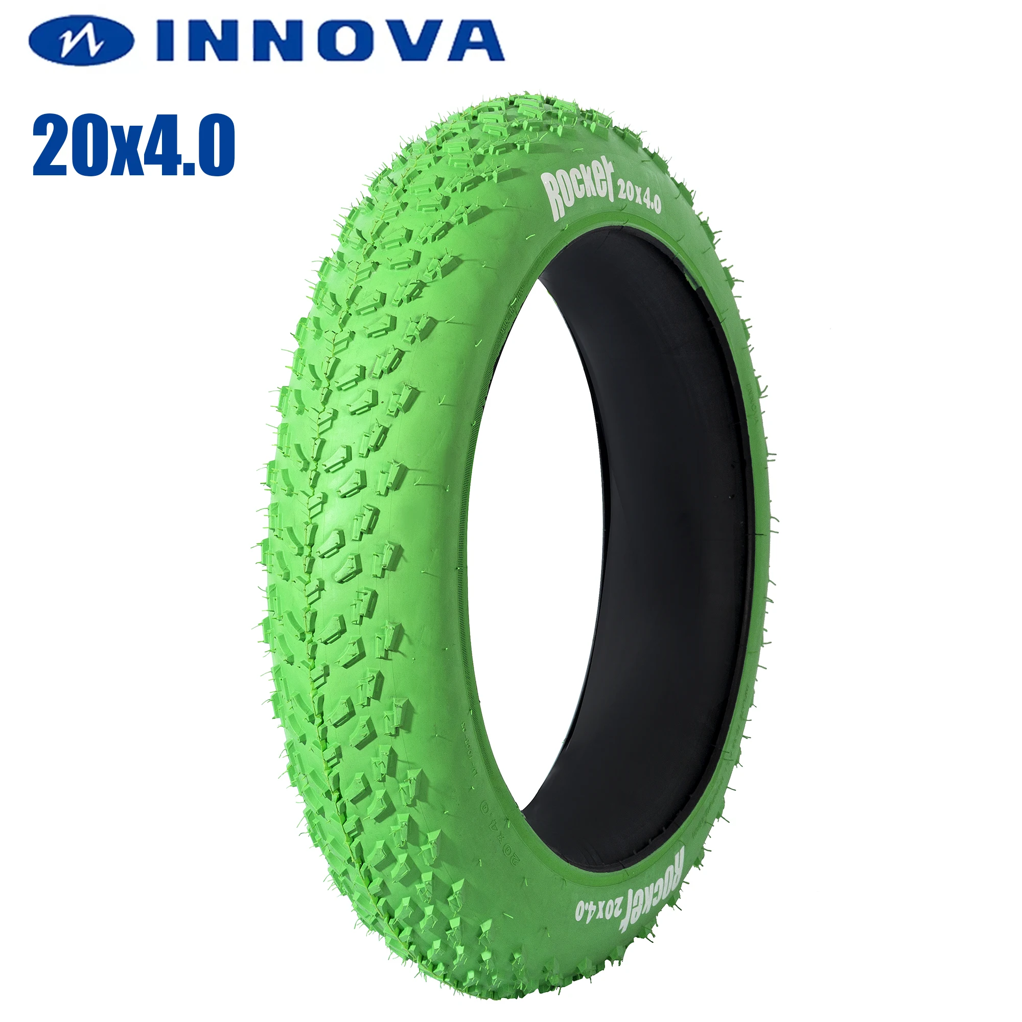 Innova 20X4.0 Fat Tire Bike Tire Green Mtb Bicycle Tire Beach Bicycle Tire 20*4.0 City Fat Tires Snow Accessorio Per Mountain Bike