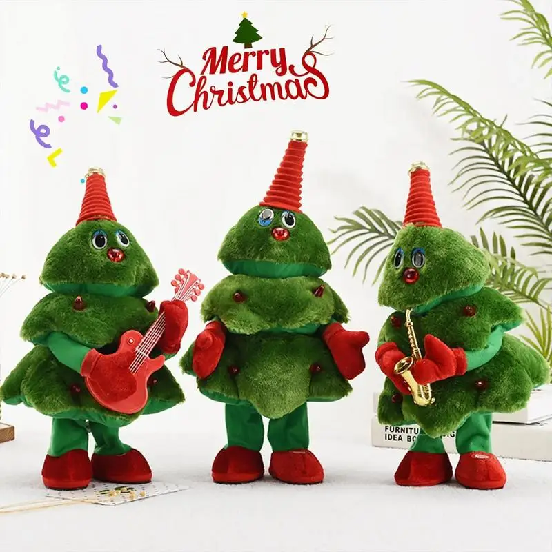 2023 Fun Dancing Christmas Tree Electric Christmas Tree Doll Dancing Singing Christmas Tree Toys Bambini Decorazione Di Halloween