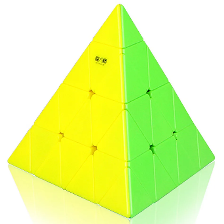 Qiyi 4X4 Piraminx Magic Speed Cube Stickerless Professional Qiyi Piraminx 4X4 Fidget Toys Qiyi Pyramid Cubo Magico Puzzle