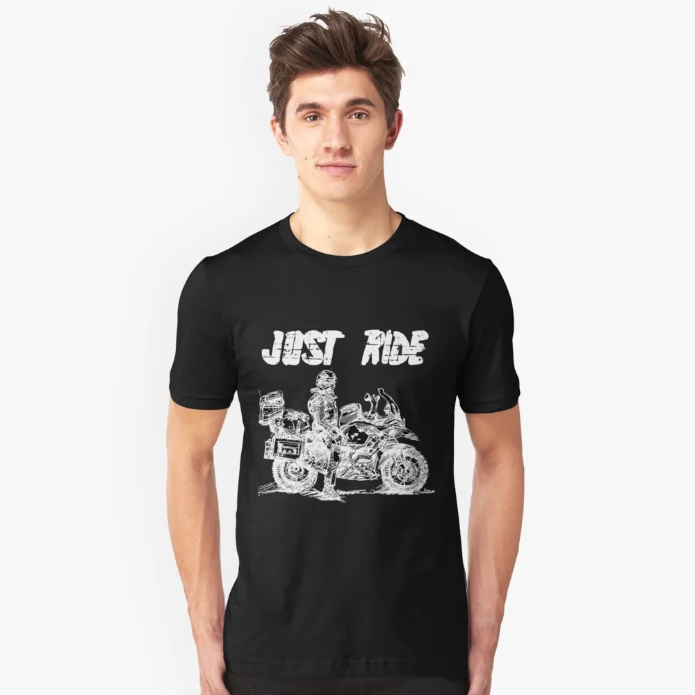 New Motorrad Just Ride Adventure R1200 Gs Adventure Motorcycles T-Shirt 2019 Fashion Unisex Tee