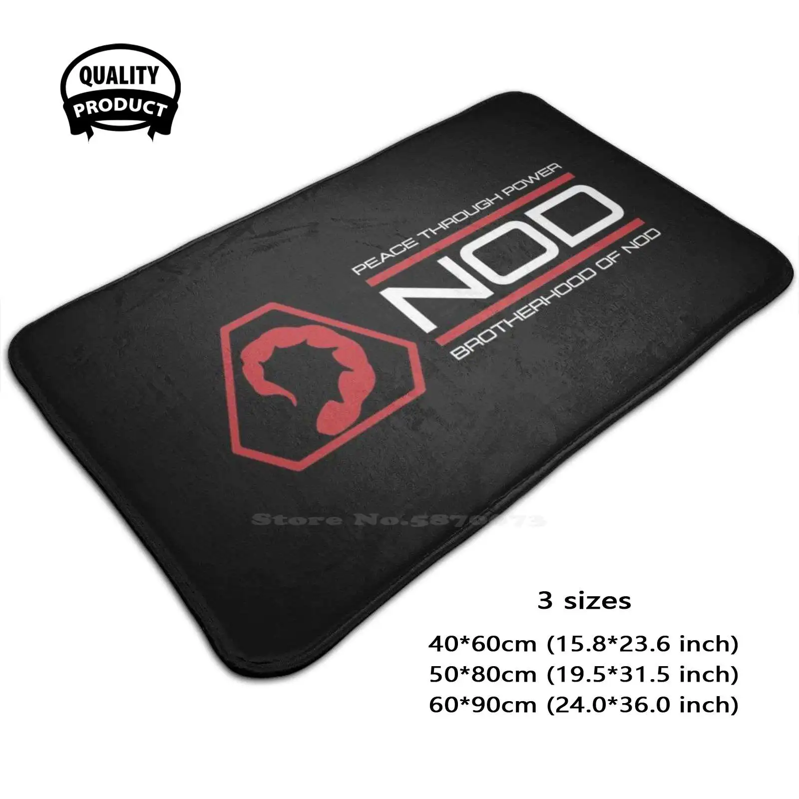 Brother Of Nod Door Mat Foot Pad Home Rug Brother Of Nod Command And Conquer Peace Through Power Videogioco Cult Movie