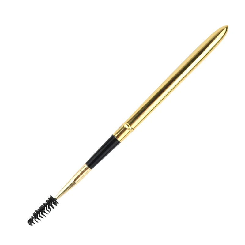 Pennello Per Il Trucco Delle Ciglia Retrattile Oro Mascara Portatile Applicatore Bacchetta A Spirale Spooler Strumento Cosmetico Di Estensione Ciglia 