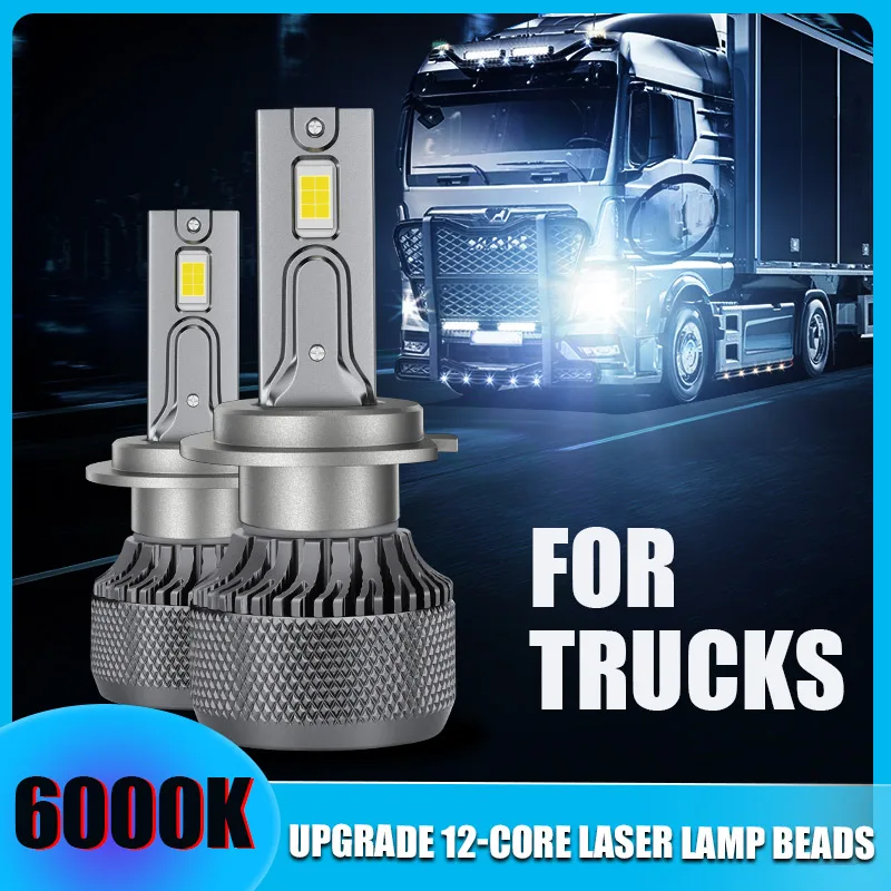 2 Pz H7 Led 24V Camion Led H4 Lampade A Led H3 Led H1 Led Light Hb4 9006 Hb3 9005 Led Faro H11 Led Lampadine Per Fari 9012 Hir2 Led