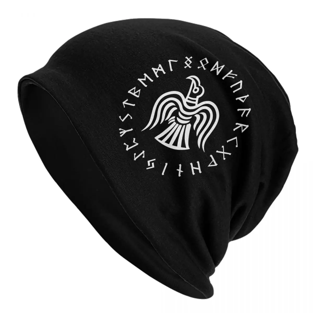Norse Raven Runic Skullies Berretti Cappelli Viking Vintage Uomo Donna Berretto Da Sci Caldo Cappelli Multifunzione Con Cofano