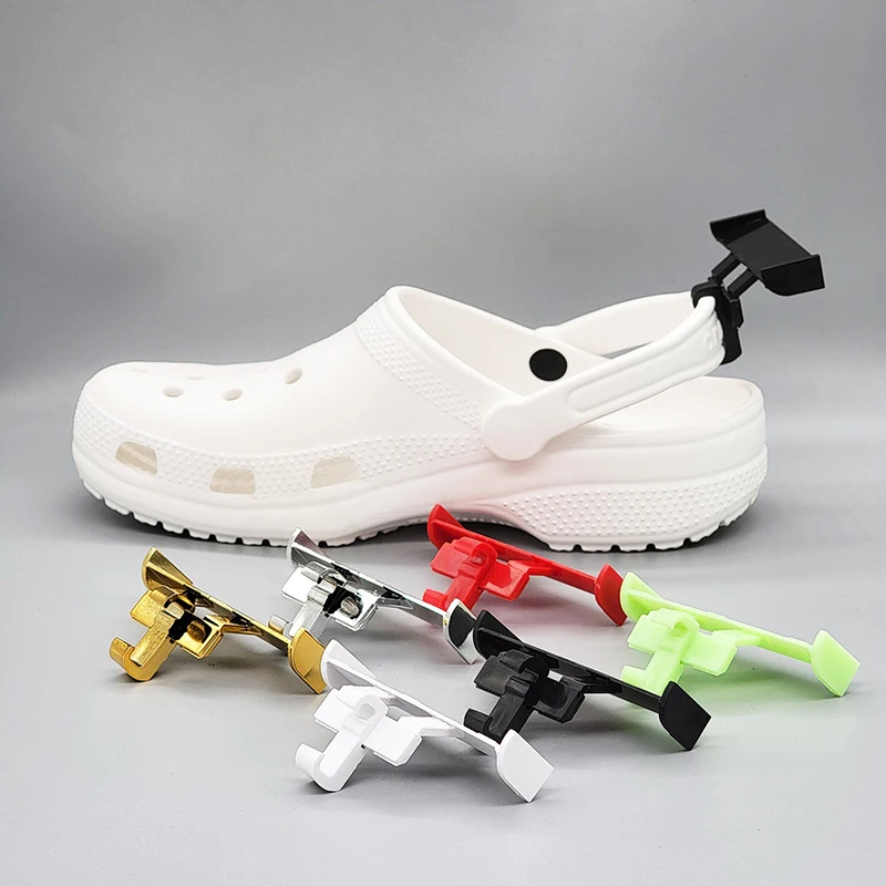 Funny Crocs Scarpa Coda Fin Ciondolo Decorativo Spoiler Ala Crocs Car Wing Charm Per Crocs Scarpa Accessori Decorativi Creativi
