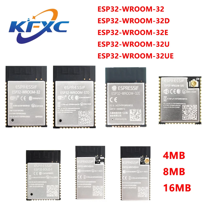 Esp32-Wroom-32 Esp32 Wroom Esp-32 4Mb 8Mb 16Mb Dual Core Wifi Sem Fio Ble Mcu Módulo Esp32-Wroom-32-32Ue-32U-32E-32D