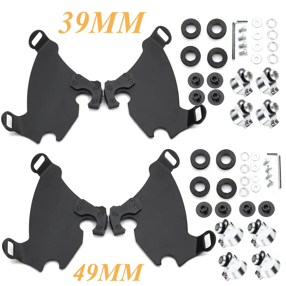 Big Sale 39Mm/49Mm Motorcycle Headlight Full Fairing Trigger Lock Mounting Kits For Harley Motorcycle Sportster Xl883 1200