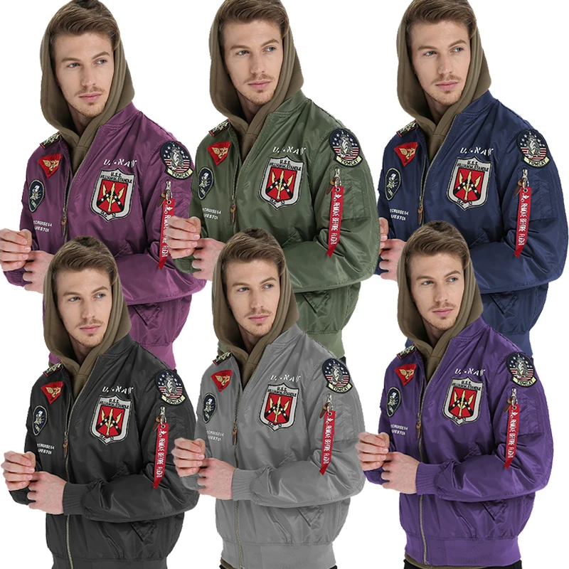 Moive Top Gun Maverick Costume Cosplay Uomini Adulti Pilota Giacca Di Nylon Cappotto Americano Uniforme Dell'Aeronautica Stile Militare Cappotto Dell'