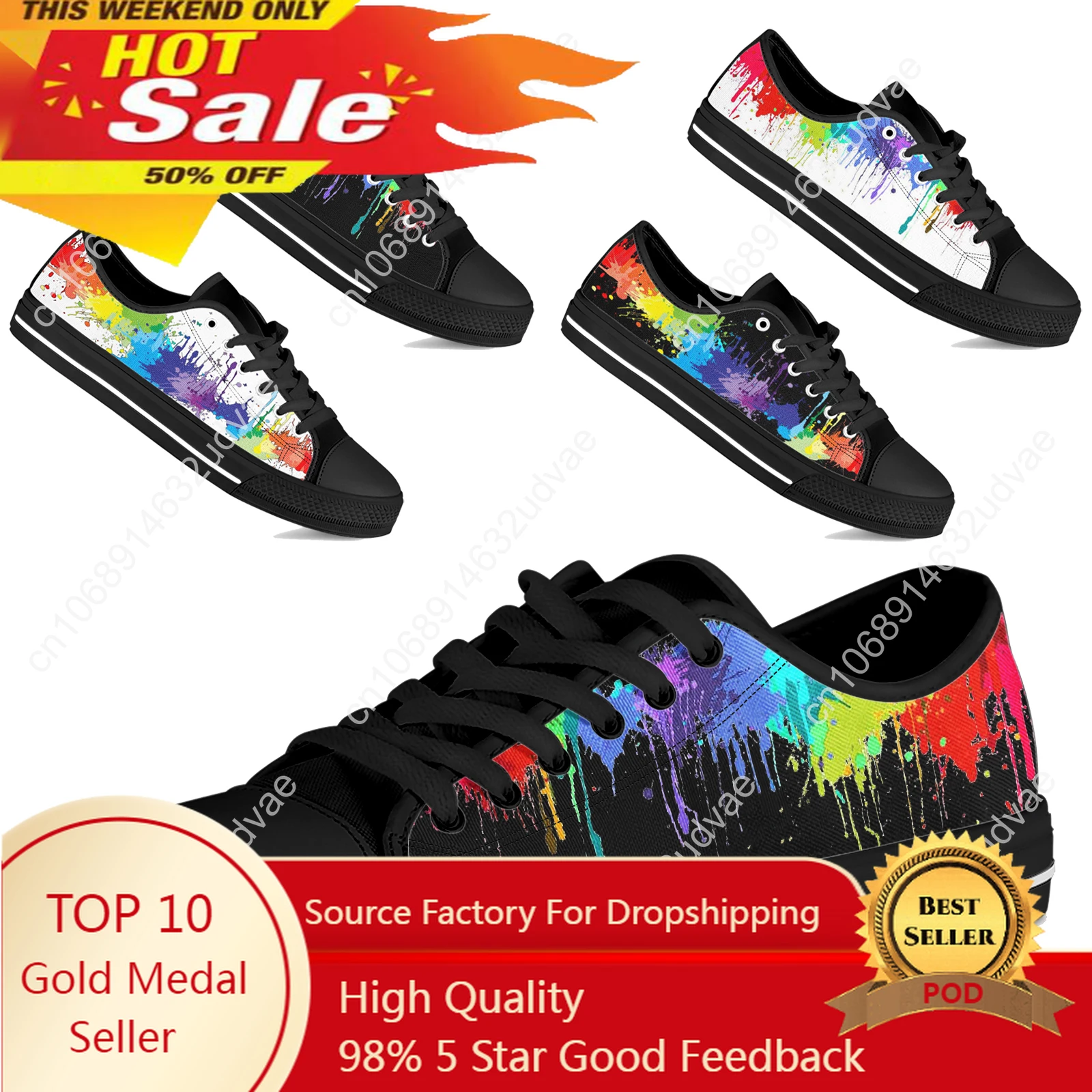 2023 Scarpe Da Ginnastica Vulcanizzate In Tela Lgbt Arcobaleno Da Donna Scarpe Basse Stringate Casual Scarpe Donna Esistive