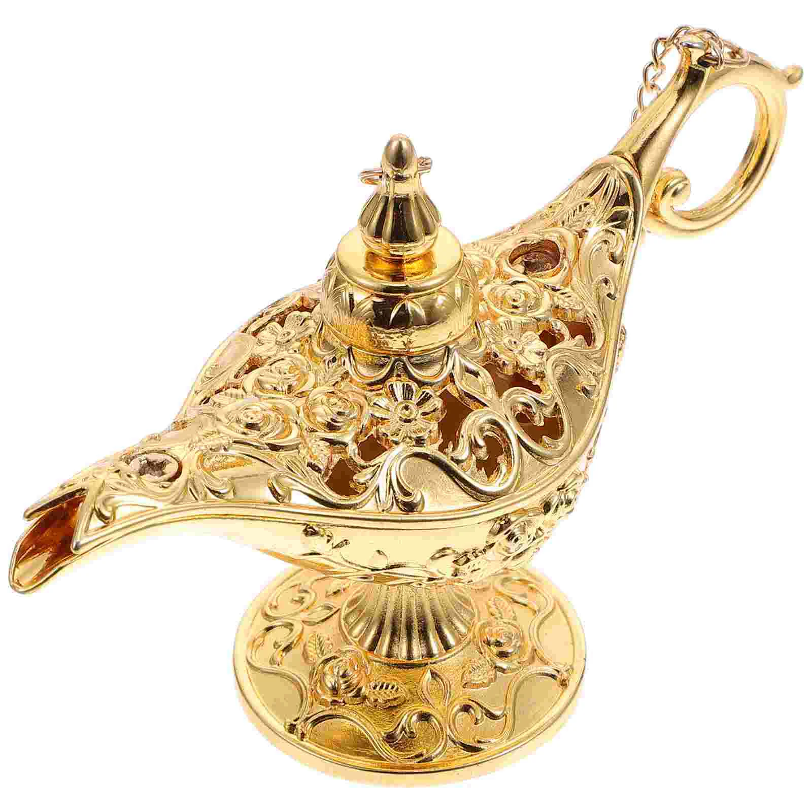 Decorazioni Per Lampade Decorazioni A Olio Vintage Party Ghee Retro Artistic Desktop Ornament Aladin Lantern Table Holder Legend Purse Birthday
