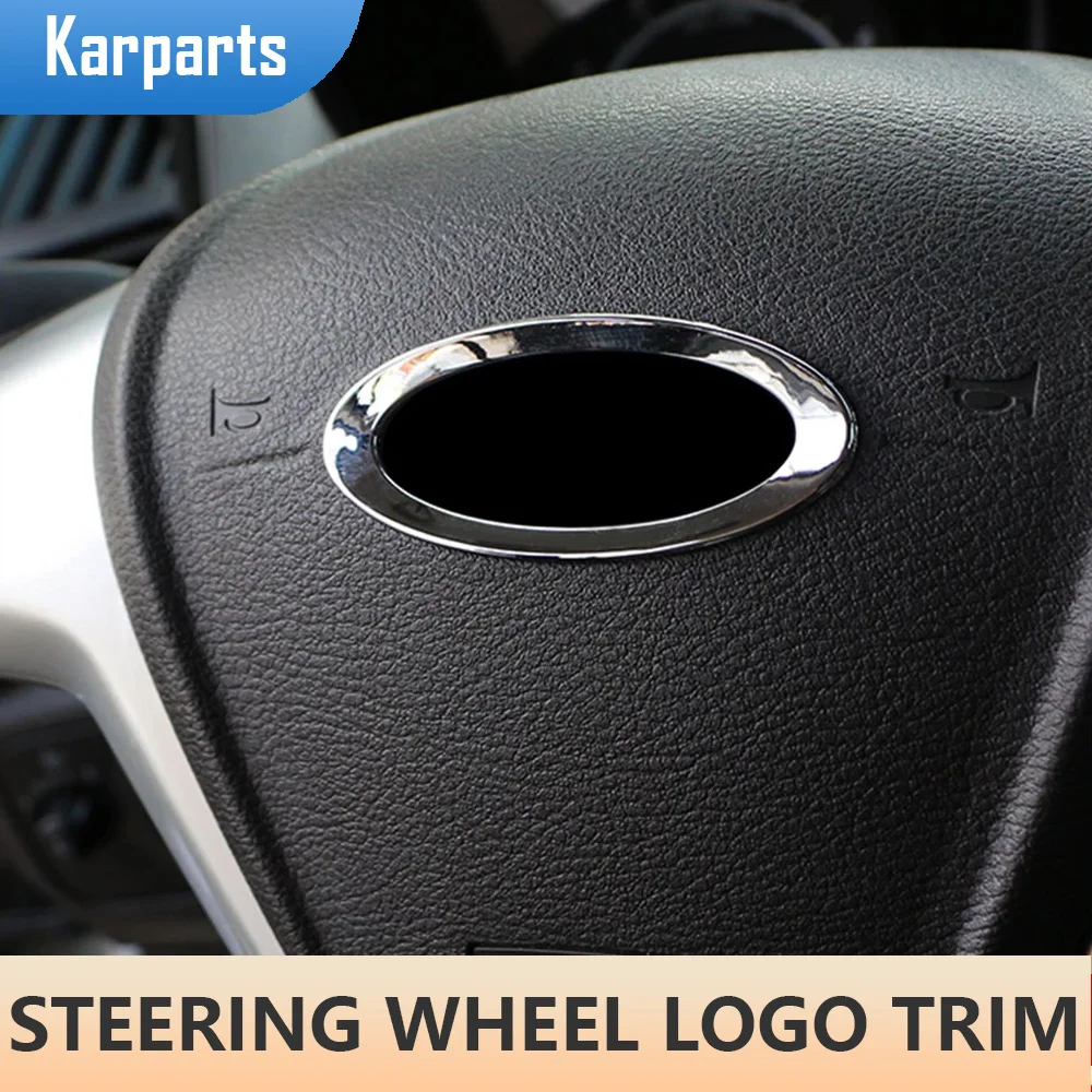 Auto Volante Logo Anello Cerchio Trim Per Ford Focus 2 Mk2 Focus 4 Mk4 Fiesta 2009-2014 Ecosport 2013-2017 Kuga Accessori